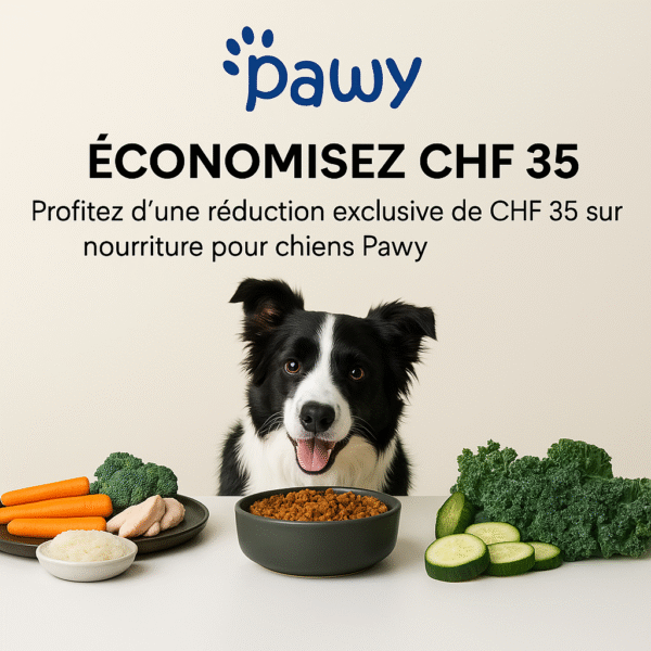 Repas frais Pawy – 35 CHF de remise